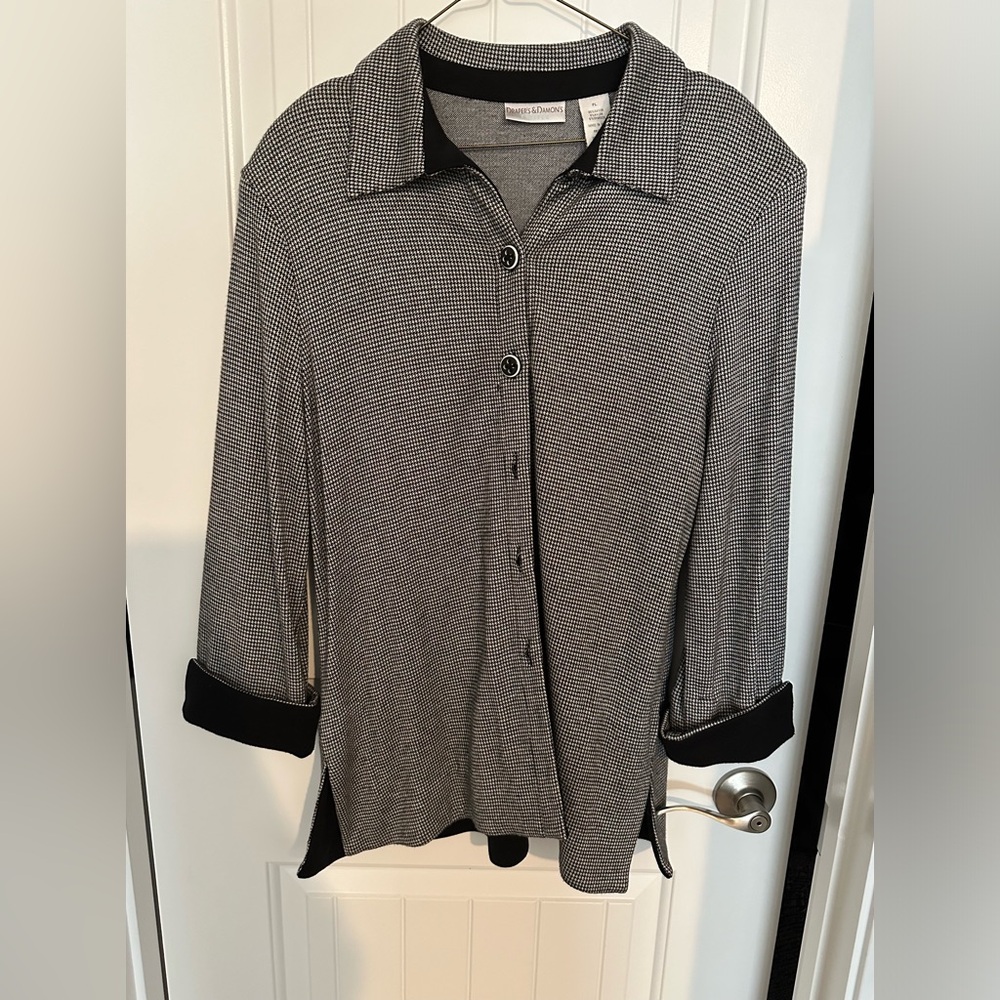 Soft houndstooth jacket